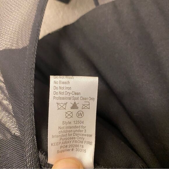 Weissman dance costume Wednesday Addams black Every Breath You Take 12504 - MC - Picture 10 of 13